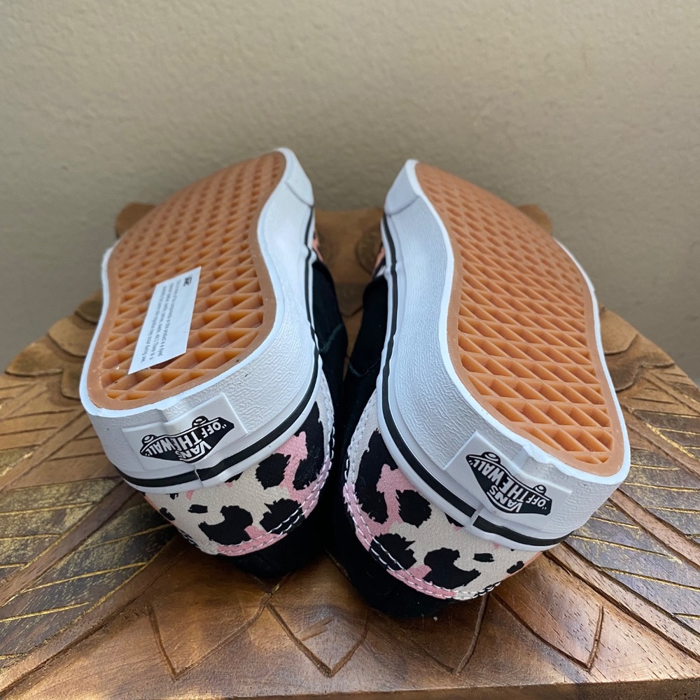 Vans Multi Color Animal Print Slip Ons - Picture 9 of 9
